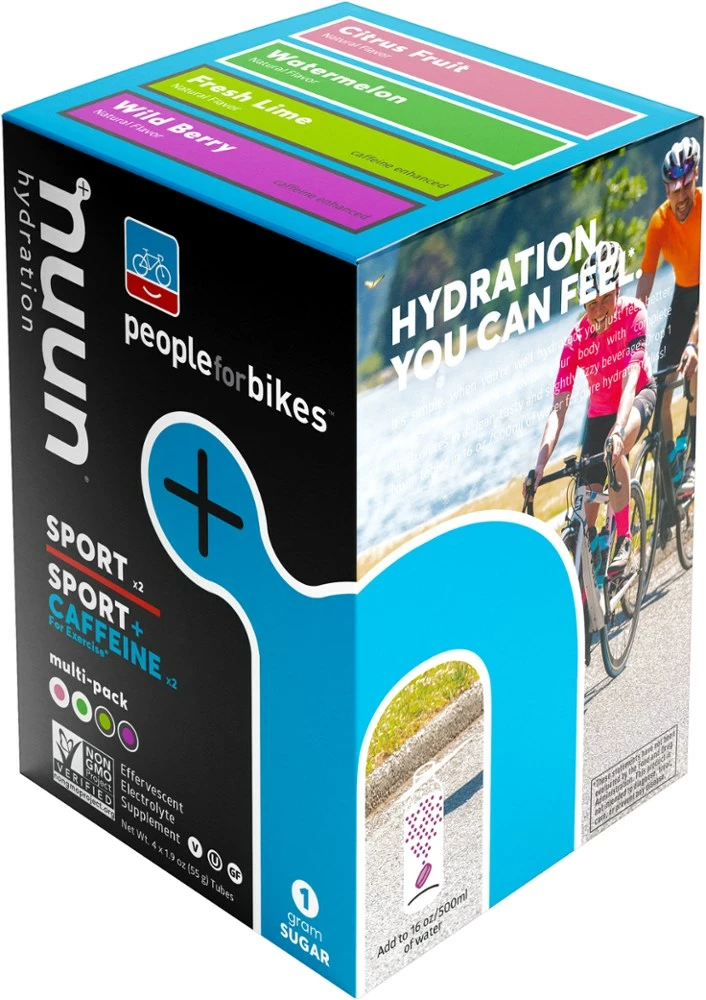 NUUN Sport People for Bikes Mixed Hydration Tablets - Package of 4 5 NUUN Sport People for Bikes Mixed Hydration Tablets - Package of 4 - Image 3