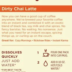 Alpine Start Dirty Chai Latte Instant Coffee - Package of 5 -Camp Kitchen Sales Store 0cad201b 76c0 4f5d 88ca f48adb8bf7ae