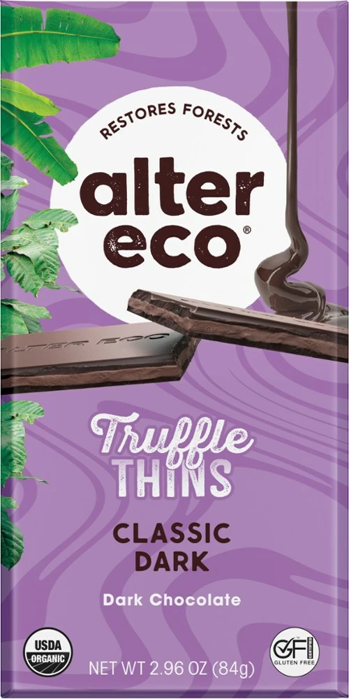 Alter Eco Dark Chocolate Truffle Thins 3 Alter Eco Dark Chocolate Truffle Thins