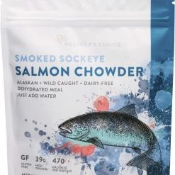 Heather's Choice Smoked Sockeye Salmon Chowder - 1 Serving - None