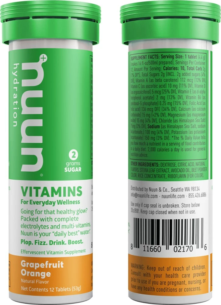 NUUN Vitamins Hydration Tablets - 12 Servings 4 NUUN Vitamins Hydration Tablets - 12 Servings - Image 2