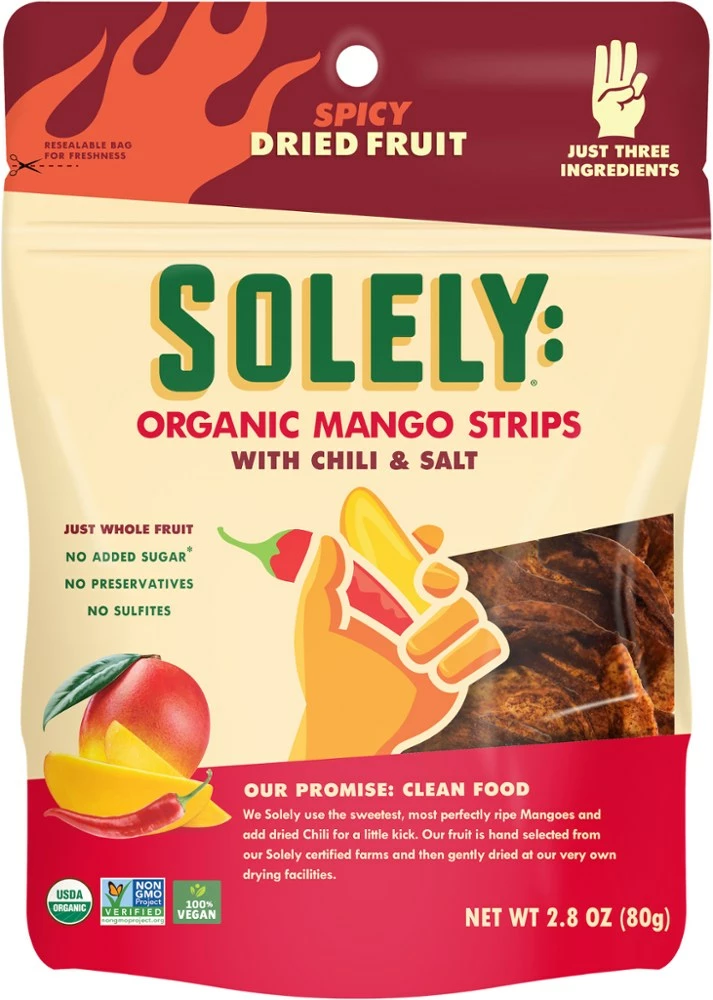 SOLELY Organic Dried Mango Strips with Chili and Salt 3 SOLELY Organic Dried Mango Strips with Chili and Salt