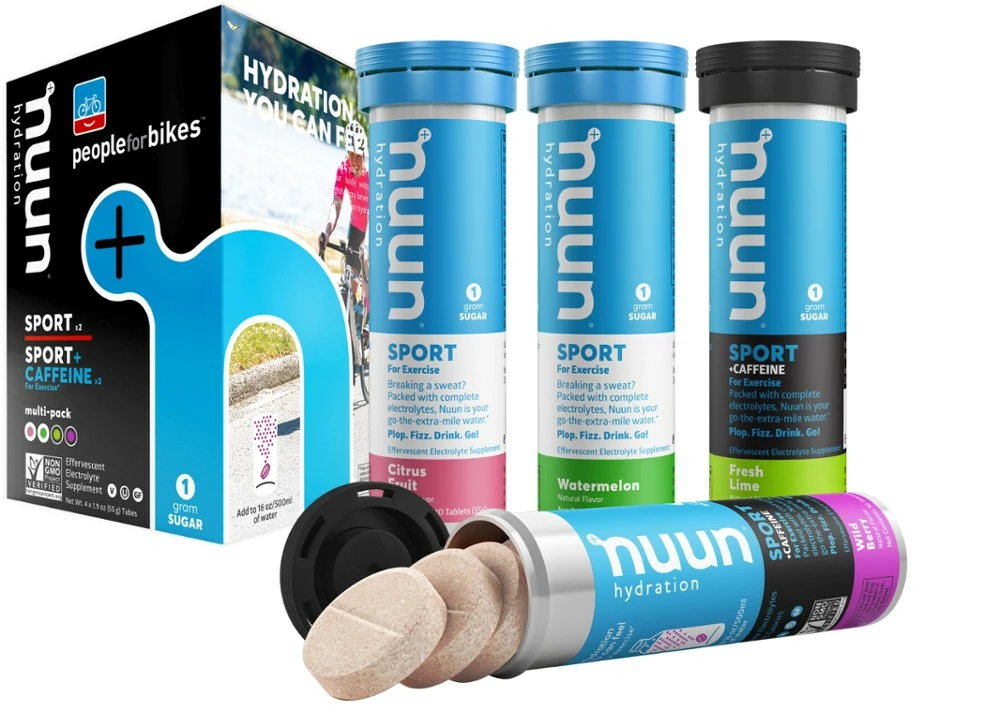 NUUN Sport People for Bikes Mixed Hydration Tablets - Package of 4 3 NUUN Sport People for Bikes Mixed Hydration Tablets - Package of 4