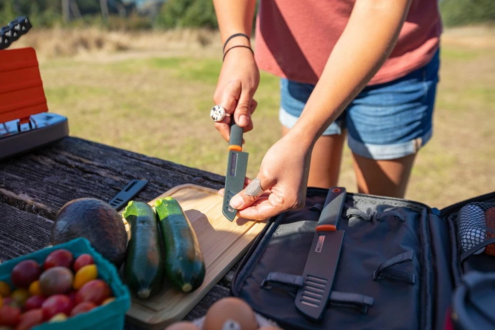 GSI Outdoors Santoku Knife Set - Black 10 GSI Outdoors Santoku Knife Set - Black - Image 8