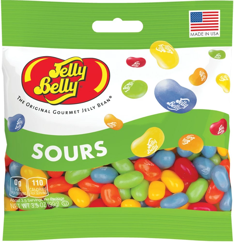 Jelly Belly Sours Jelly Beans - 3.5 oz. - Assorted 3 Jelly Belly Sours Jelly Beans - 3.5 oz. - Assorted