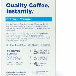 Alpine Start Instant Coconut Creamer Latte - Package of 5 -Camp Kitchen Sales Store 4df033d9 b18f 41c7 8428 be0071651754