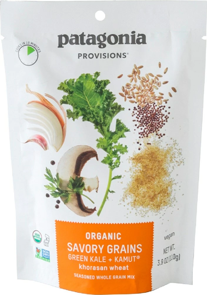 Patagonia Provisions Organic Savory Grains - Green Kale + Kamut Khorasan Wheat - 1 Serving - None 3 Patagonia Provisions Organic Savory Grains - Green Kale + Kamut Khorasan Wheat - 1 Serving - None