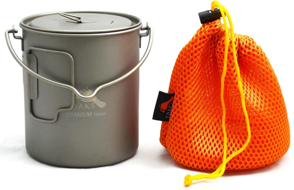 TOAKS Titanium 750ml Pot with Bail Handle 4 TOAKS Titanium 750ml Pot with Bail Handle - Image 2