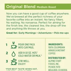 Alpine Start Instant Coffee - Package of 8 10 Alpine Start Instant Coffee - Package of 8 -Camp Kitchen Sales Store 53b9badf bc54 4d76 b3c2 b55e3256c7fe