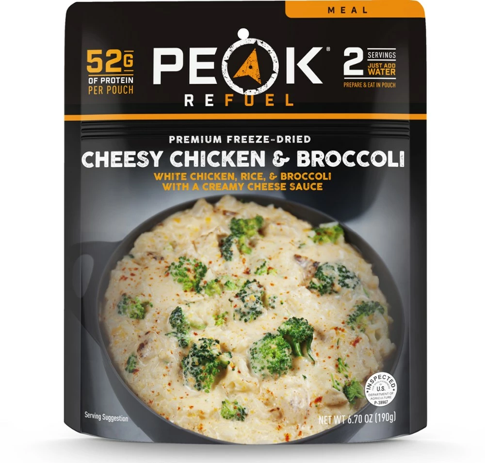 PEAK REFUEL Cheesy Chicken Broccoli - 2 Servings - None 3 PEAK REFUEL Cheesy Chicken Broccoli - 2 Servings - None
