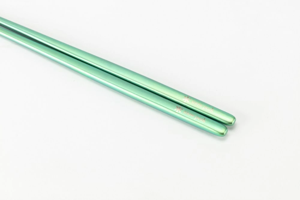 Snow Peak Titanium Chopsticks - Green 5 Snow Peak Titanium Chopsticks - Green - Image 3