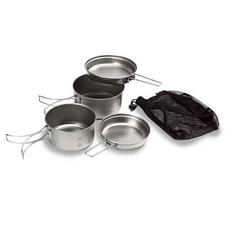 Snow Peak Titanium Multi Compact Cookset 3 Snow Peak Titanium Multi Compact Cookset