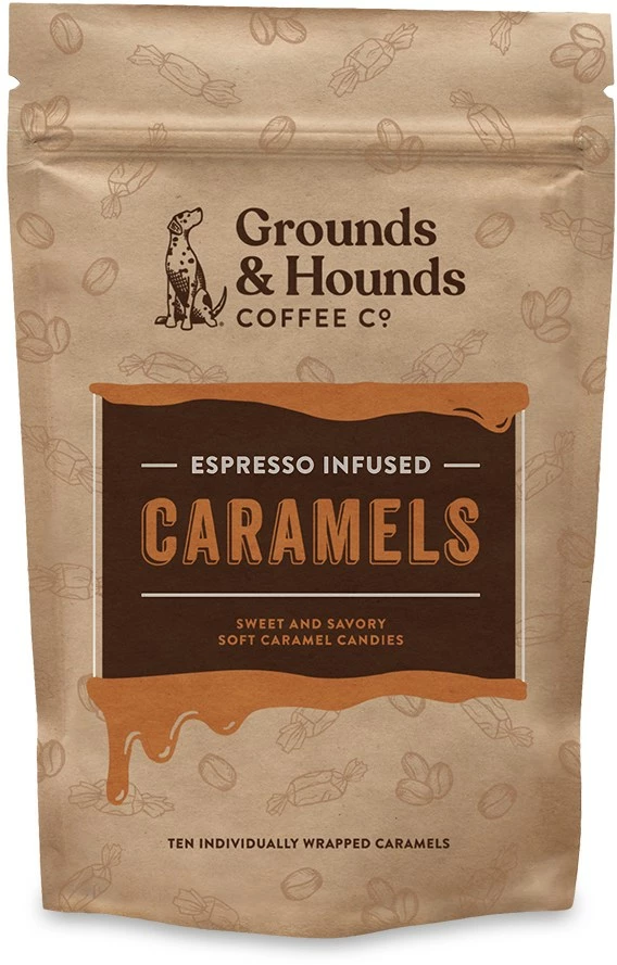 Grounds & Hounds Coffee Co. Espresso Infused Caramels - None 3 Grounds & Hounds Coffee Co. Espresso Infused Caramels - None