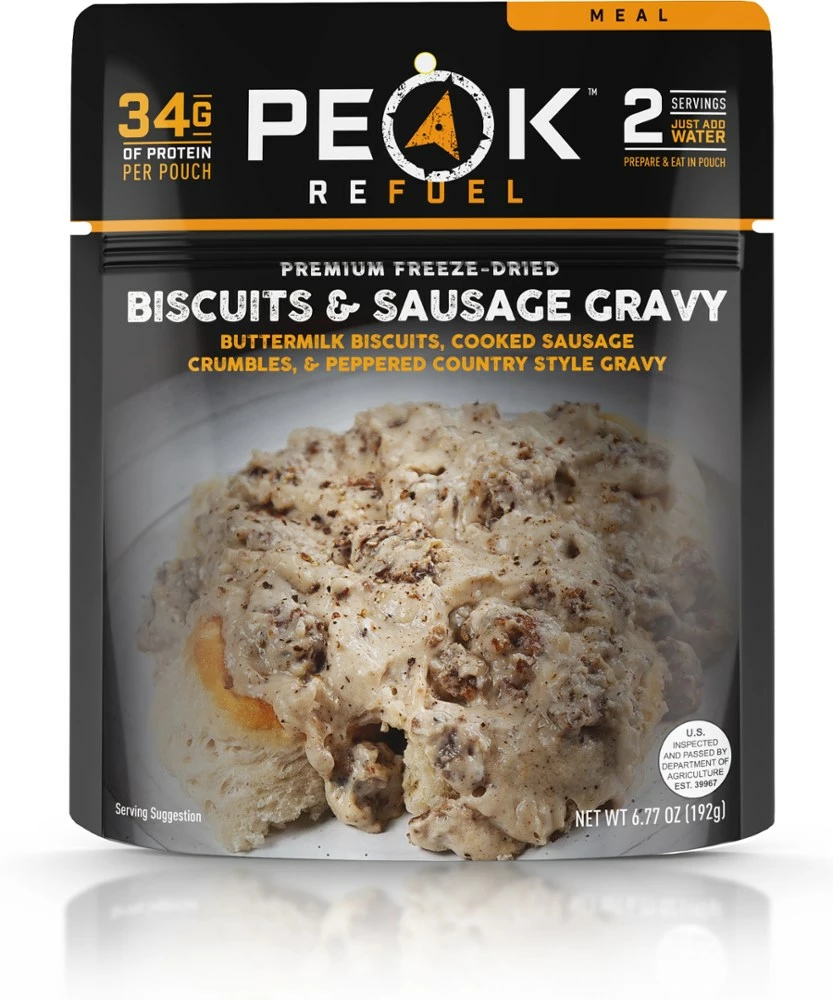 PEAK REFUEL Biscuits & Sausage Gravy - 2 Servings 3 PEAK REFUEL Biscuits & Sausage Gravy - 2 Servings