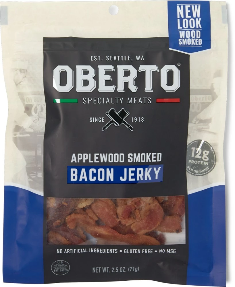 Oberto All Natural Bacon Jerky - Applewood Smoked 3 Oberto All Natural Bacon Jerky - Applewood Smoked