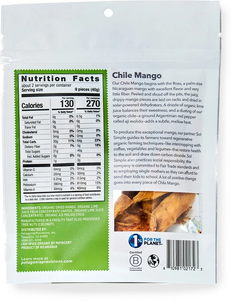 Patagonia Organic Chile Mango - None 4 Patagonia Organic Chile Mango - None - Image 2