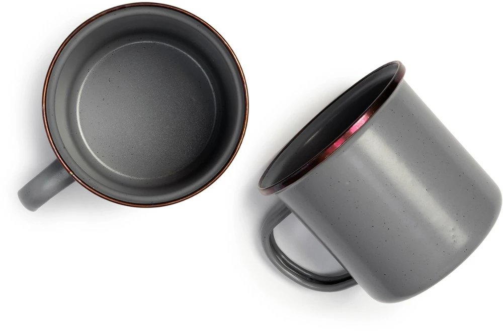 Barebones Enamelware Cups - Package of 2 3 Barebones Enamelware Cups - Package of 2