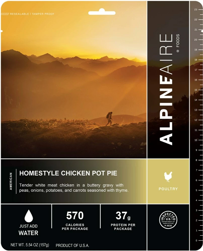 AlpineAire Foods Homestyle Chicken Pot Pie - 1 Serving - None 3 AlpineAire Foods Homestyle Chicken Pot Pie - 1 Serving - None