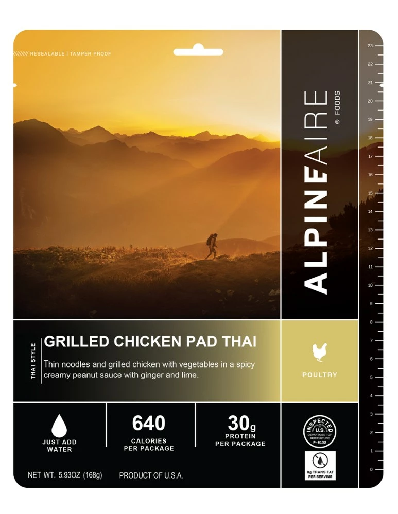 AlpineAire Foods Grilled Chicken Pad Thai - 1 Serving - None 3 AlpineAire Foods Grilled Chicken Pad Thai - 1 Serving - None