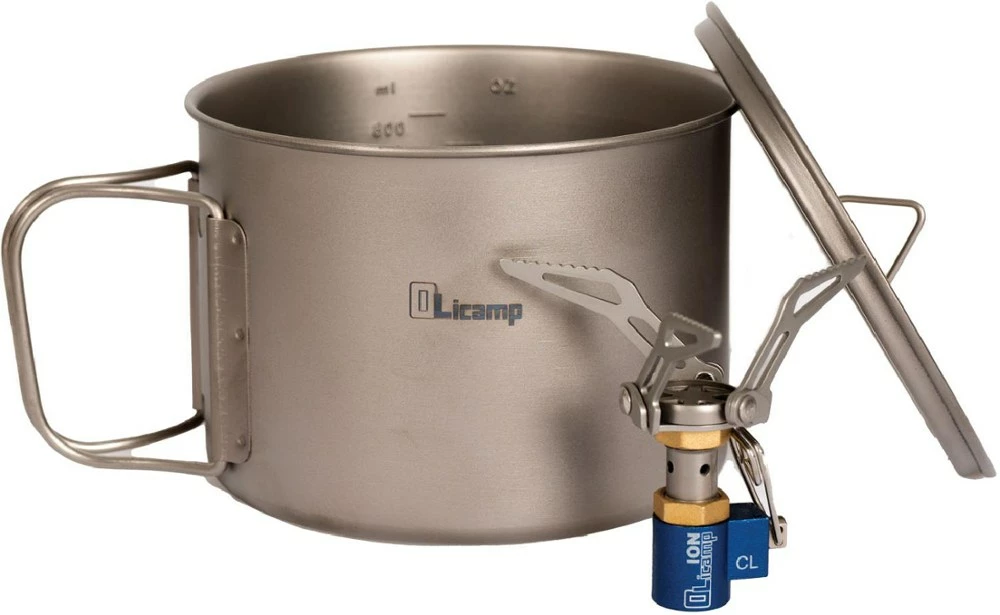OliCamp Ion Stove with Titanium Space Saver Pot - None 3 OliCamp Ion Stove with Titanium Space Saver Pot - None