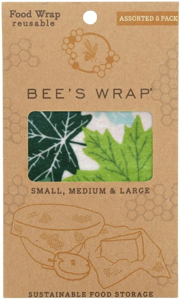 Bee's Wrap Forest Floor Print Wraps - Set of 5 - None 3 Bee's Wrap Forest Floor Print Wraps - Set of 5 - None - Image 2