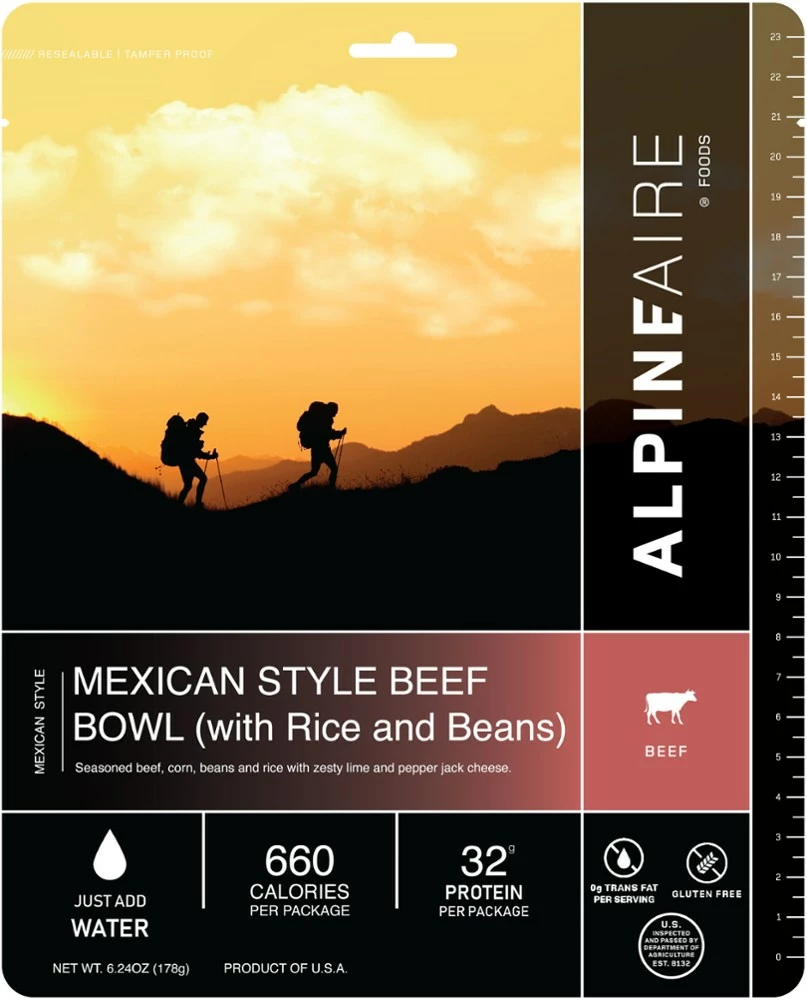 AlpineAire Foods Mexican-Style Beef Bowl - 1 Serving - None 3 AlpineAire Foods Mexican-Style Beef Bowl - 1 Serving - None
