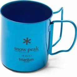 Snow Peak Colored Titanium Mug - Fresh Water Blue