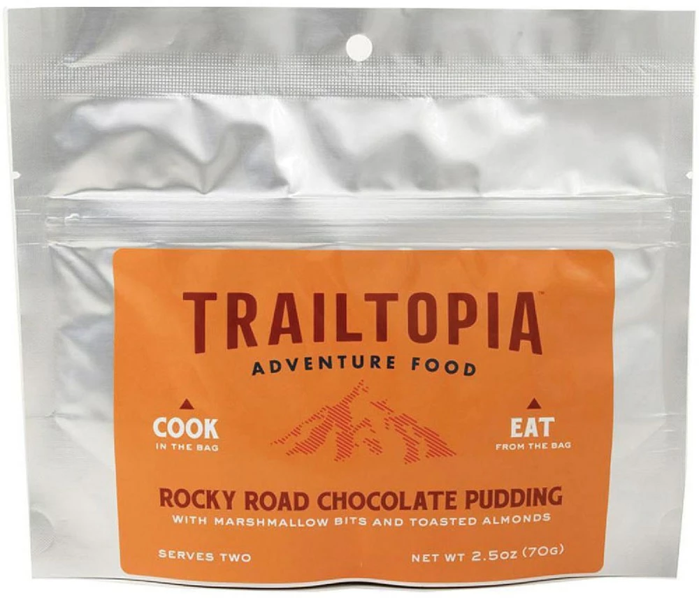 Trailtopia Rocky Road Chocolate Pudding - 2 Servings - None 3 Trailtopia Rocky Road Chocolate Pudding - 2 Servings - None