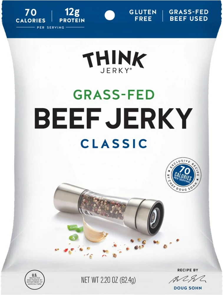 Think Jerky Grass-Fed Beef Jerky 3 Think Jerky Grass-Fed Beef Jerky