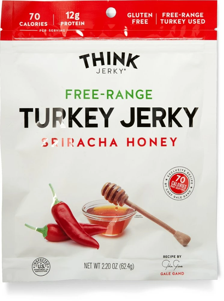 Think Jerky Free-Range Turkey Jerky - Sriracha Honey 3 Think Jerky Free-Range Turkey Jerky - Sriracha Honey