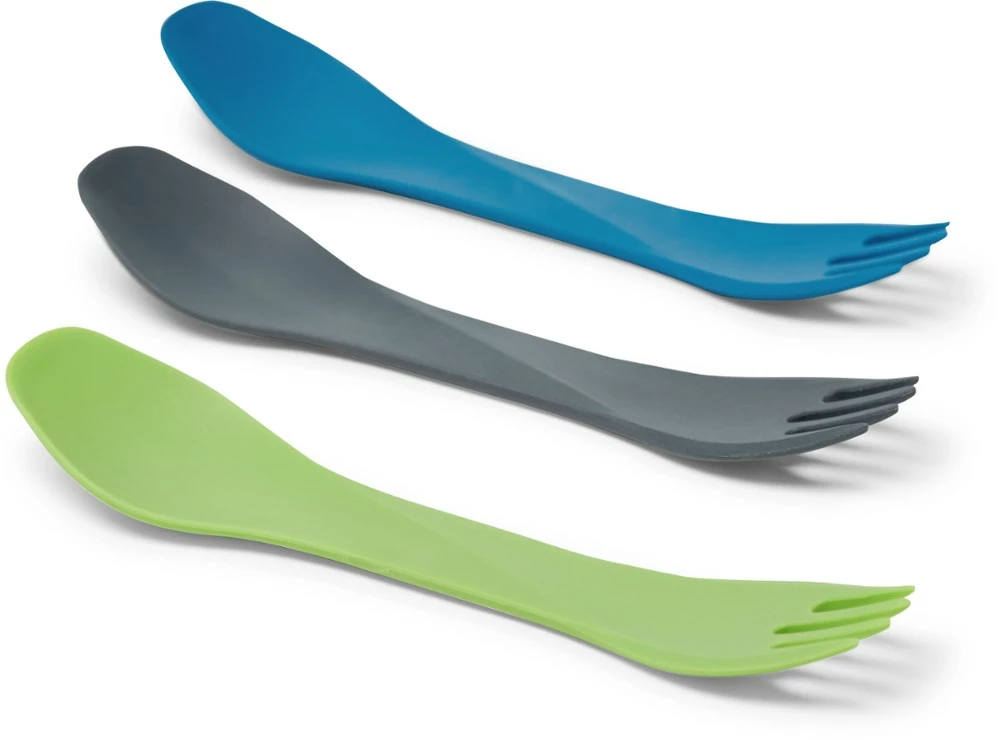 humangear GoBites Uno Mini Spork Package of 3 - Gray/Blue/Green 3 humangear GoBites Uno Mini Spork Package of 3 - Gray/Blue/Green