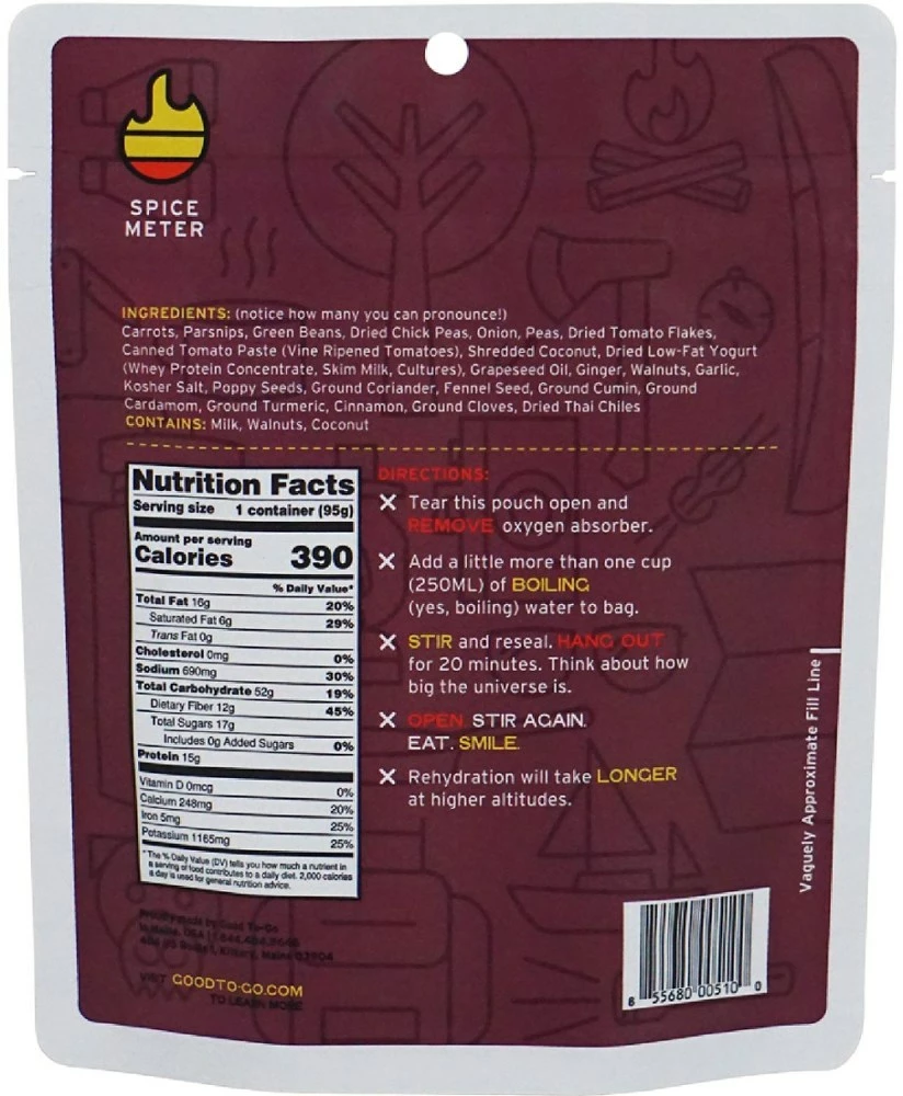 GOOD TO-GO Indian Vegetable Korma - Single Serving - None 4 GOOD TO-GO Indian Vegetable Korma - Single Serving - None - Image 2