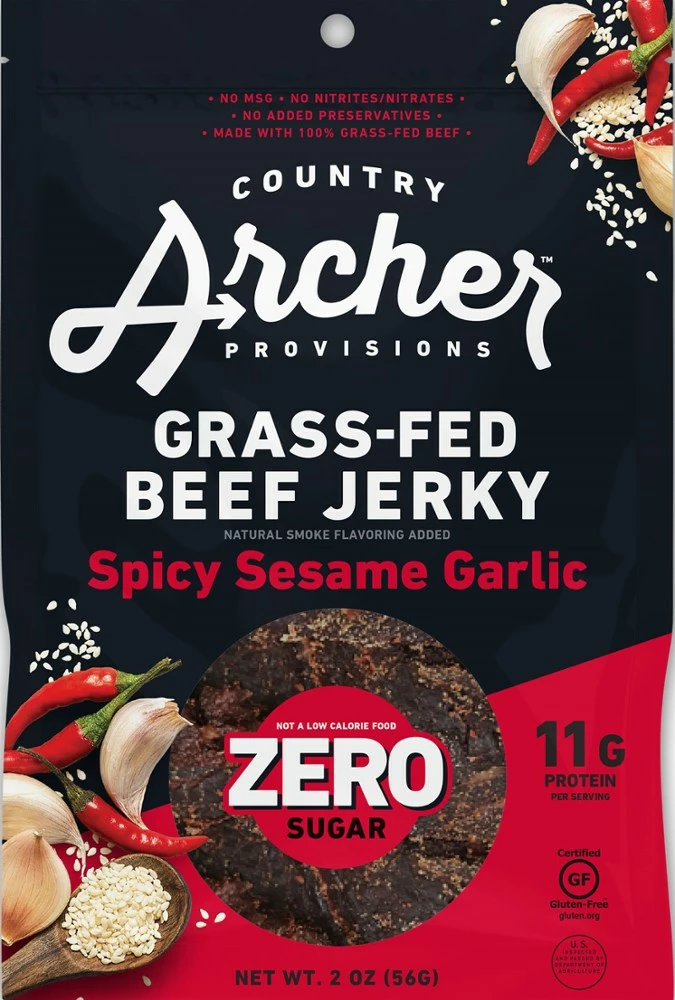 Country Archer Jerky Co. Zero Sugar Grass-Fed Beef Jerky - 2 oz. 5 Country Archer Jerky Co. Zero Sugar Grass-Fed Beef Jerky - 2 oz. - Image 3