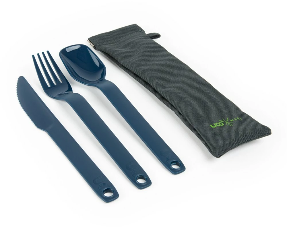 UCO ECO Camp 3-Piece Utensil Set - Ocean Blue 6 UCO ECO Camp 3-Piece Utensil Set - Ocean Blue - Image 4