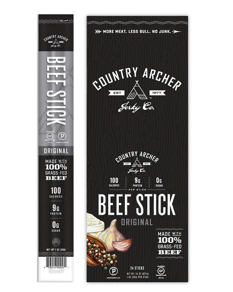 Country Archer Jerky Co. Original Beef Stick - 1 oz. 3 Country Archer Jerky Co. Original Beef Stick - 1 oz.