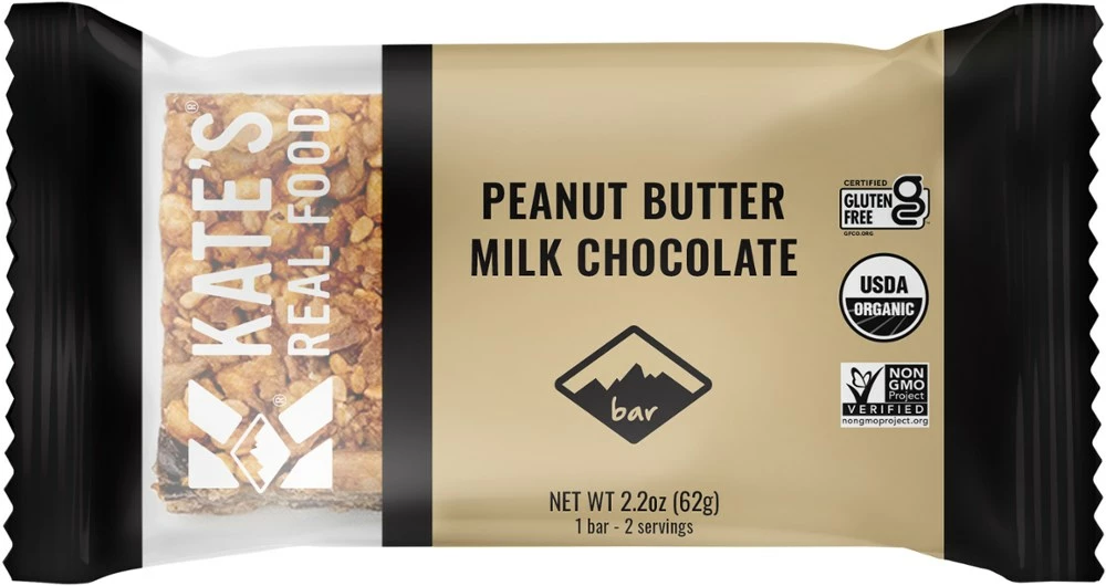 Kate's Real Food Peanut Butter Milk Chocolate Bar 3 Kate's Real Food Peanut Butter Milk Chocolate Bar