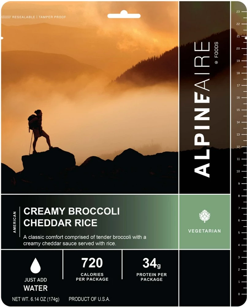 AlpineAire Foods Creamy Broccoli Cheddar Rice - 1 Serving - None 3 AlpineAire Foods Creamy Broccoli Cheddar Rice - 1 Serving - None