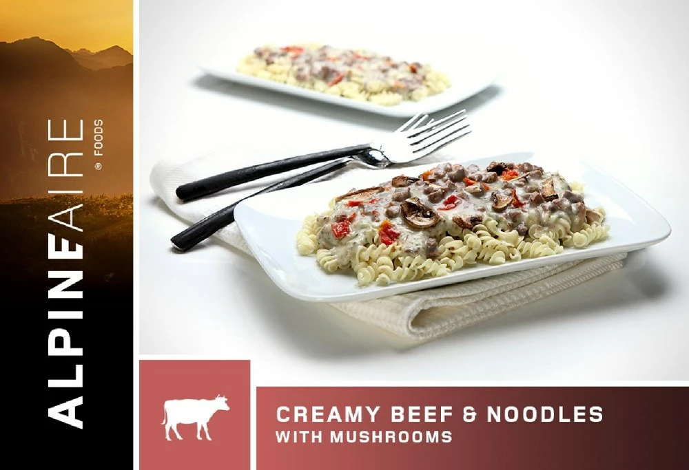 AlpineAire Foods Creamy Beef & Noodles - 1 Serving - None 4 AlpineAire Foods Creamy Beef & Noodles - 1 Serving - None - Image 2