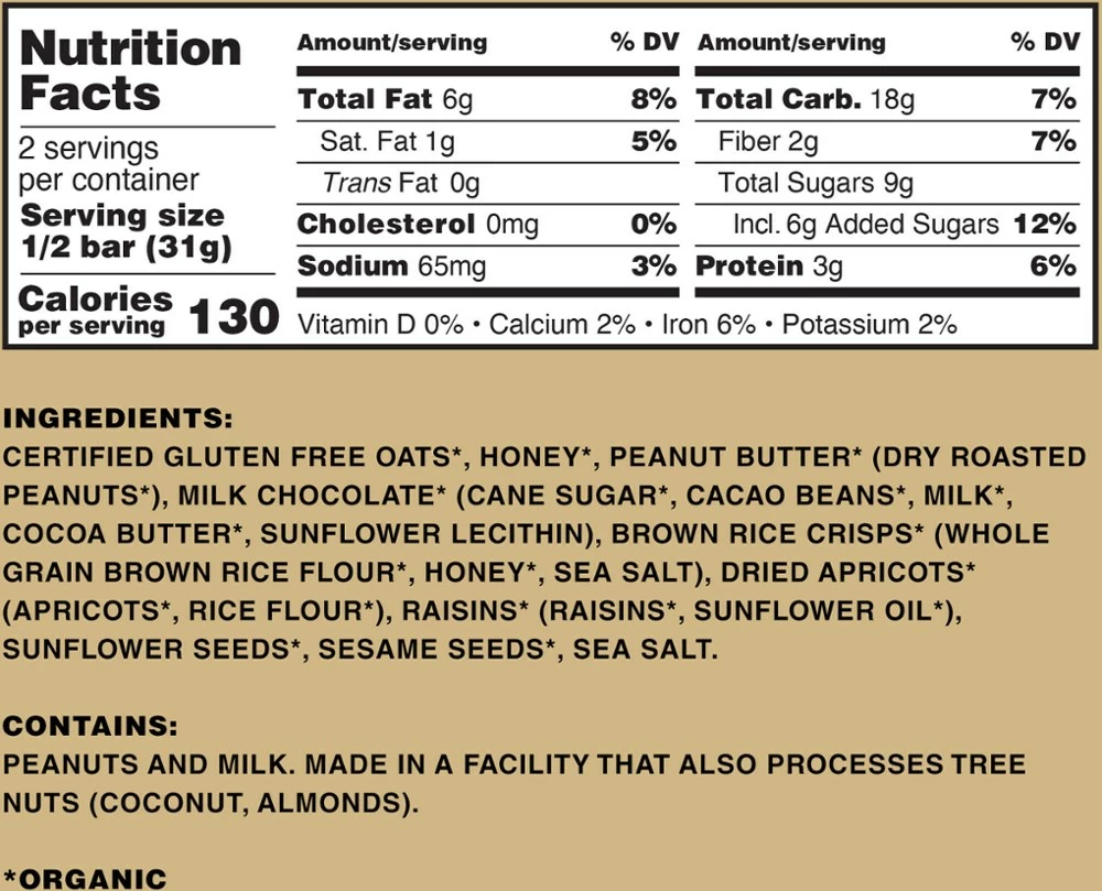 Kate's Real Food Peanut Butter Milk Chocolate Bar 4 Kate's Real Food Peanut Butter Milk Chocolate Bar - Image 2