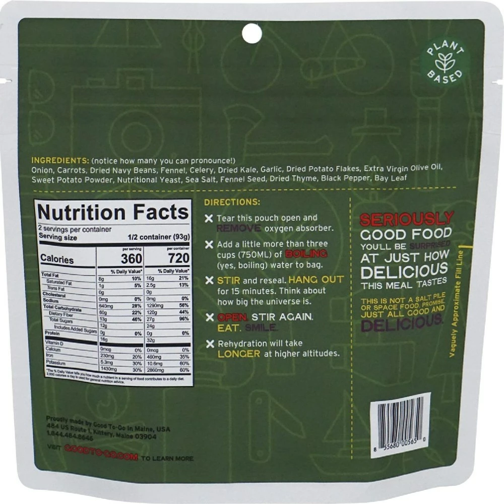 GOOD TO-GO Kale & White Bean Stew - 2 Servings - None 4 GOOD TO-GO Kale & White Bean Stew - 2 Servings - None - Image 2