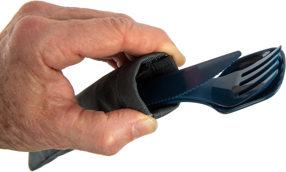 UCO ECO Camp 3-Piece Utensil Set - Ocean Blue 4 UCO ECO Camp 3-Piece Utensil Set - Ocean Blue - Image 2