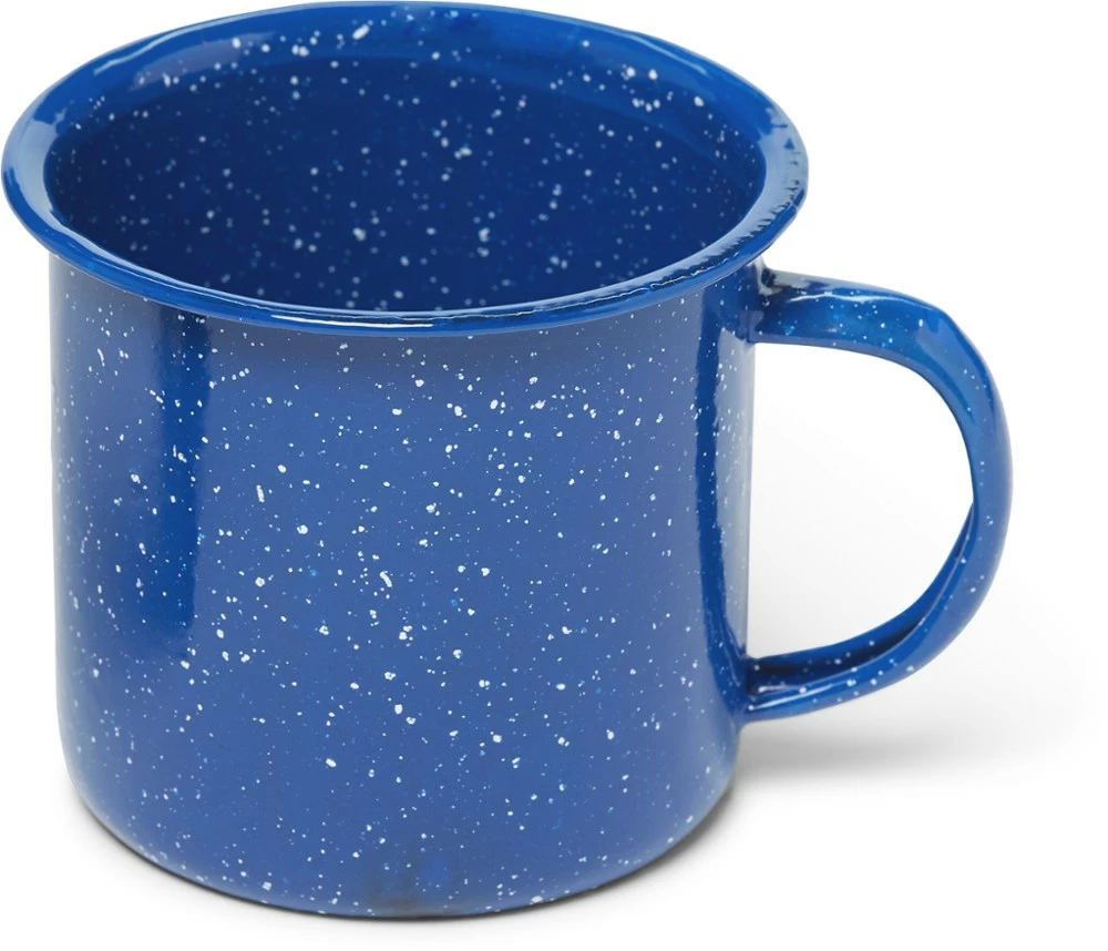 Mountain Summit Gear 4-Person Enamel Tableware Set - Blue 6 Mountain Summit Gear 4-Person Enamel Tableware Set - Blue - Image 4