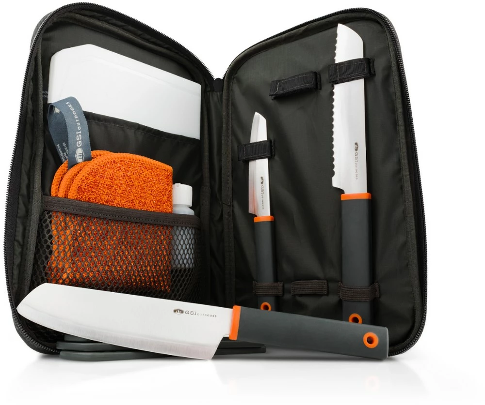 GSI Outdoors Santoku Knife Set - Black 3 GSI Outdoors Santoku Knife Set - Black