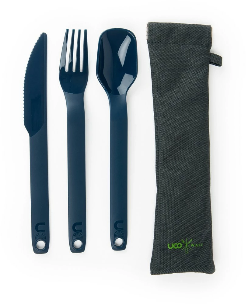 UCO ECO Camp 3-Piece Utensil Set - Ocean Blue 3 UCO ECO Camp 3-Piece Utensil Set - Ocean Blue