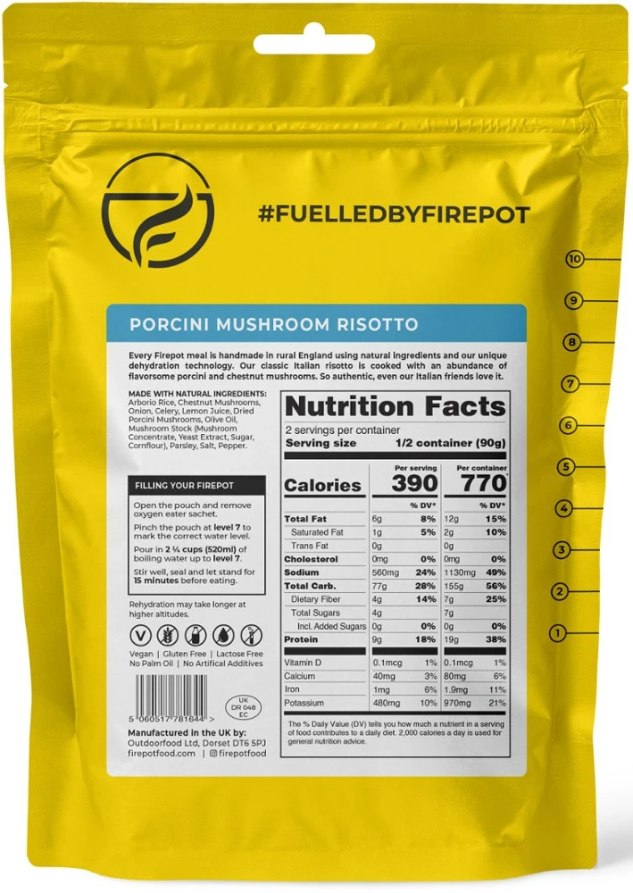 Firepot Porcini Mushroom Risotto - 2 Servings - None 4 Firepot Porcini Mushroom Risotto - 2 Servings - None - Image 2